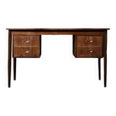 Classic vintage Scandinavian modern teak wood desk with drawers, 1960s