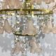 Pink flowers tassel chandelier