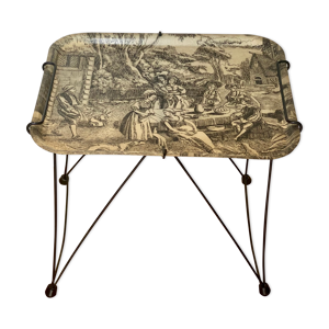Table d’appoint, plateau - support