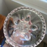 Chandelier, candelabra in bubbled blown glass