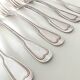 6 silver metal forks
