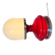 Lampe de table en plastique rouge