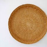 Set of wicker trays