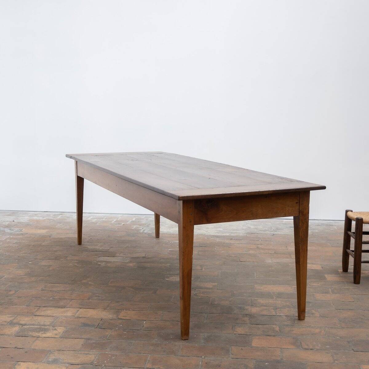 Grande table de ferme en bois, 1880