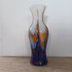 Vase Carlo Moretti en Verre de Murano Orange et Bleu