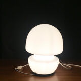 Lampe champignon verre opale circa 1970