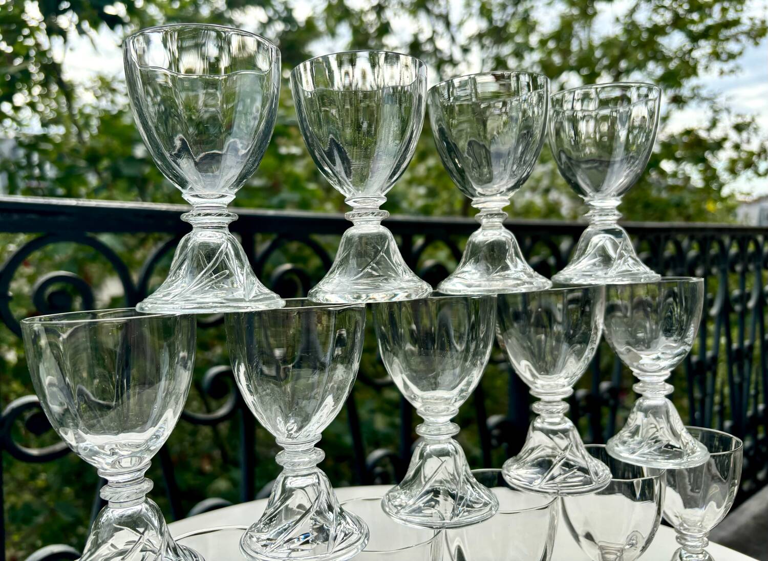 Verres Saint Louis Crystal modèle Cluny