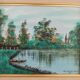 Oil painting with a beautiful quality frame.