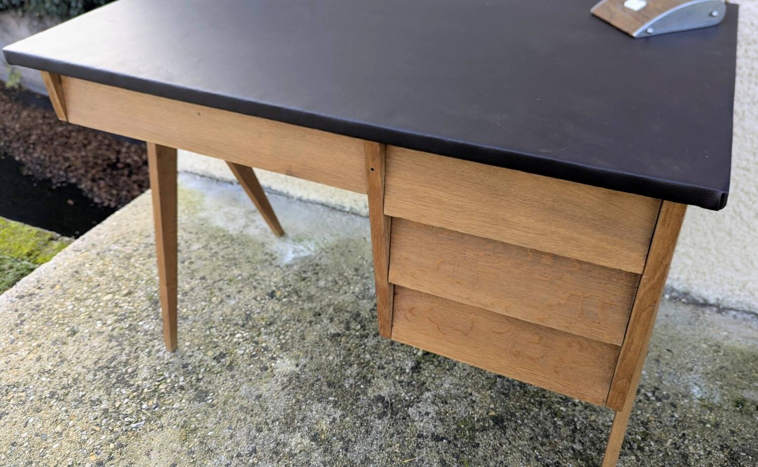 Vintage compass leg desk 50s/60s design