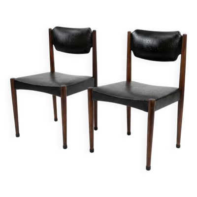 Paire de chaises scandinaves des années 60