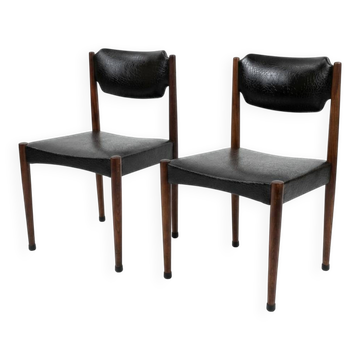 Paire de chaises scandinaves des années 60