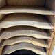 Solid oak curtain filing cabinet 20th century office furniture