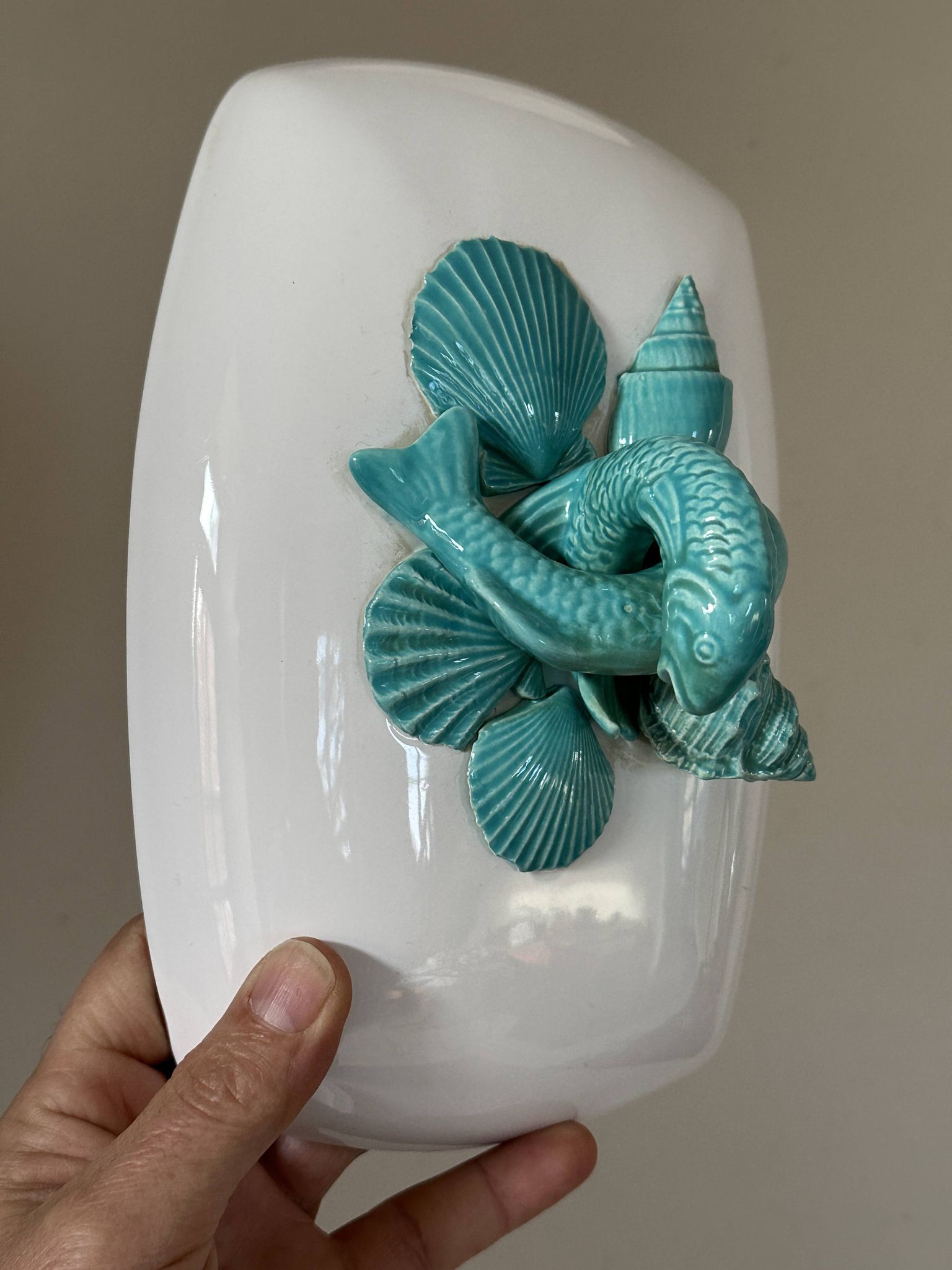 Vintage signed fish dish from the 60s and 70s