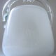 Vintage ice bucket in colorless and white "ouzo" crystal