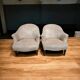 Pair of velvet armchairs
