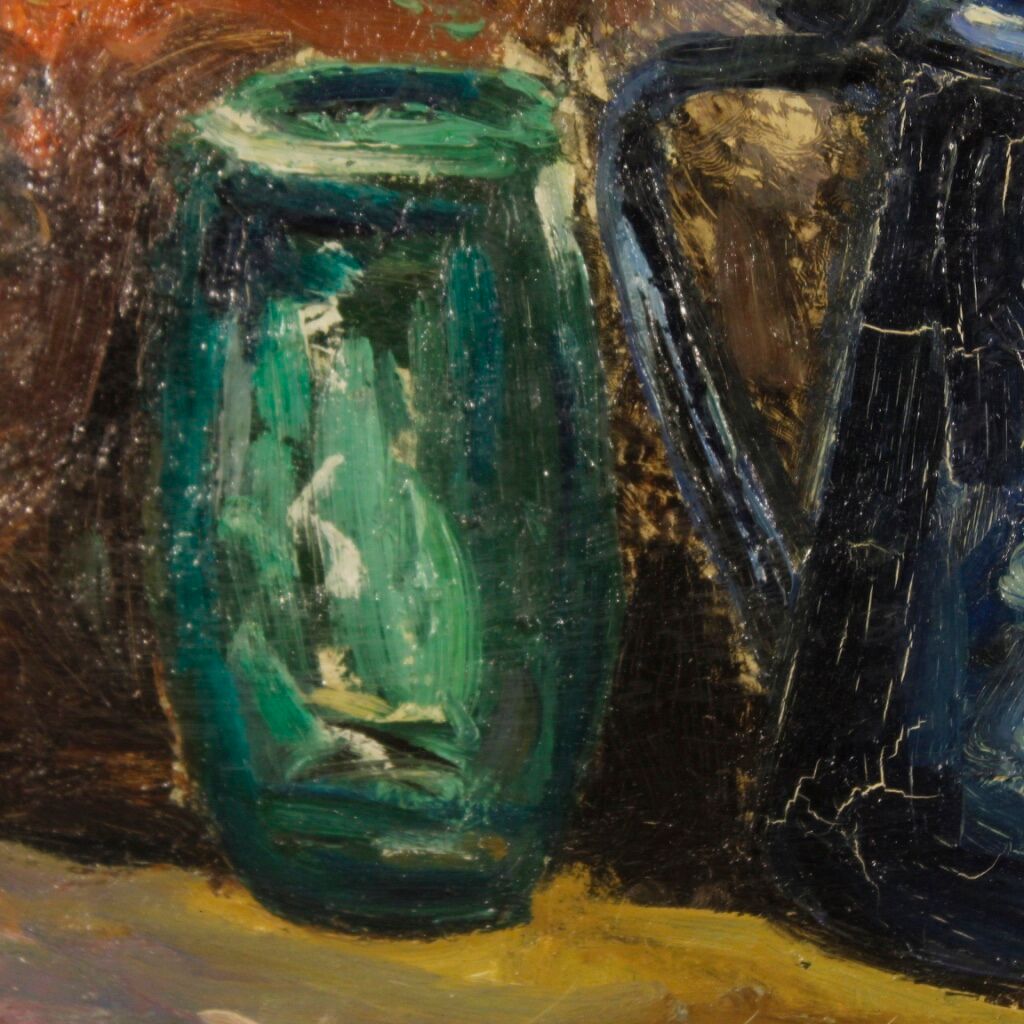 Italian still life painting in impressionist style