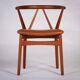 Chaise de Salle à Manger Modèle 255 Mid-Century en Teck et Cuir par Henning Kjærnulf pour Bruno Hansen, Denmark, 1960s