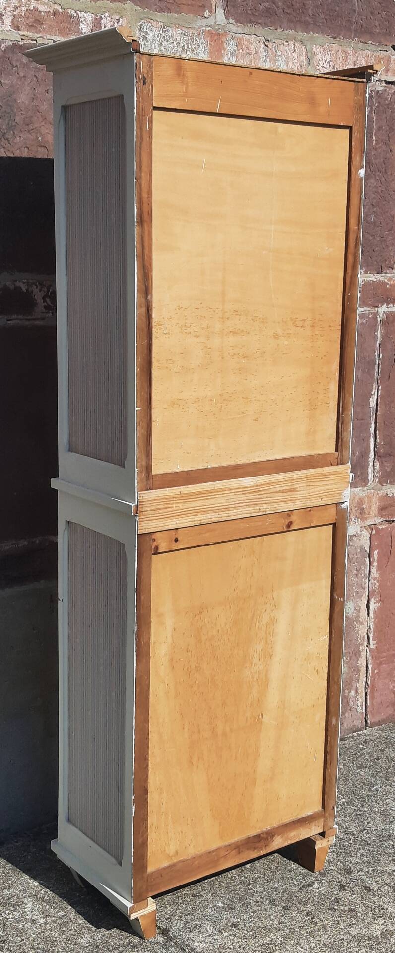 Wooden wardrobe.