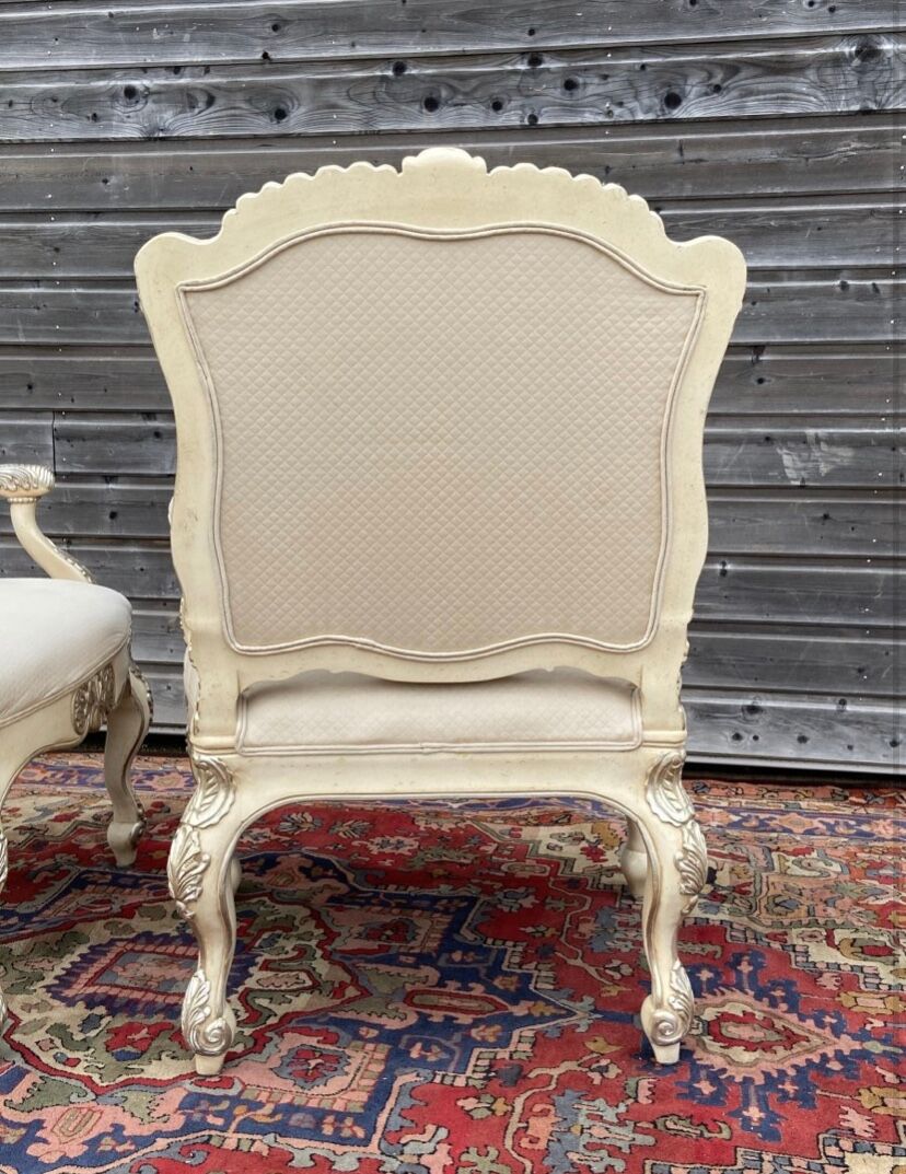 Pair of Italian-style armchairs