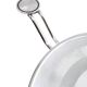Table à manger en métal chromé avec plateau rond en verre trempé, Italie