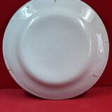 Eastern Faience Plate from St Clément Les Islettes, flowers..Ø 22.5 cm