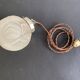 Art Deco molded glass globe pendant light, 1930