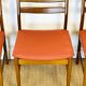 4 chaises scandinave 1960