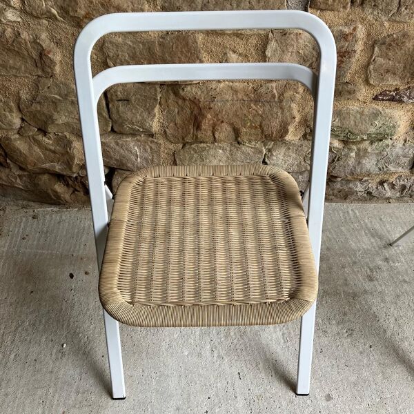 Lot de 4 chaises blanches Giorgio Cattelan