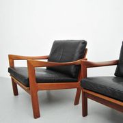 Fauteuils par Illum Wikkelsø pour Niels Eilersen, années 1950, ensemble de 2