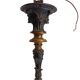 Victorian lustre in gilded and patinated bronze, Belle Époque ~1880