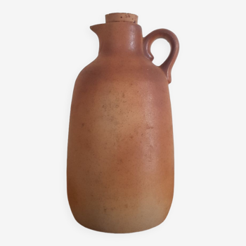 Sandstone pitcher with cork cap
