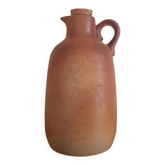 Sandstone pitcher with cork cap