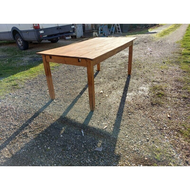 Country farmhouse table in pine