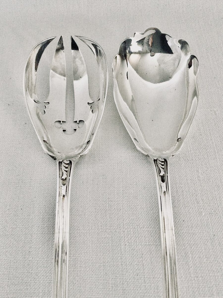 Couverts à salade en argent Henri Lapeyre