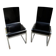 "Klass" designer chairs - wenge wood and chrome legs