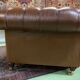 Chesterfield 3-seater cognac leather sofa from the 1980s