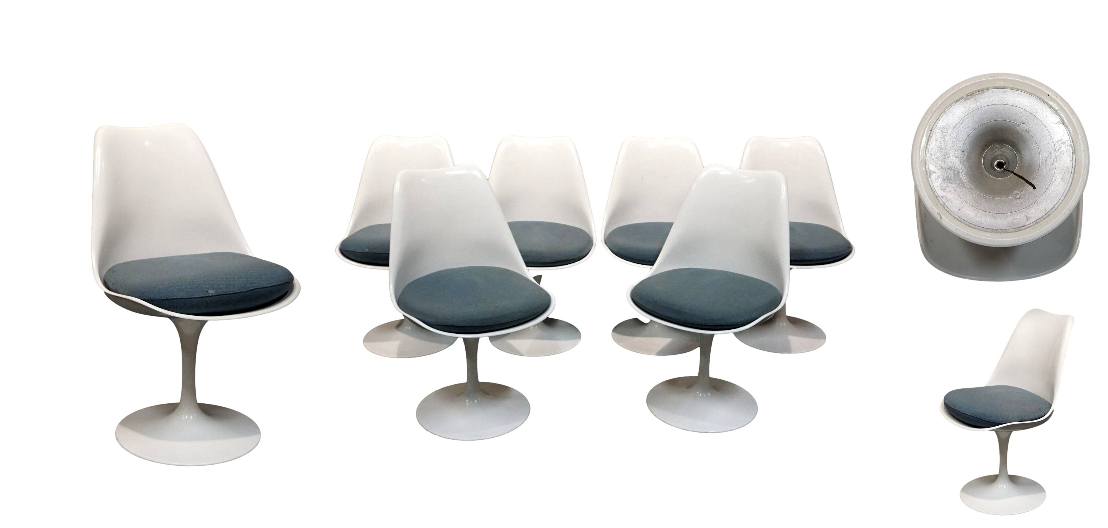 Eero saarinen & knoll international edition, 6 “tulip” chairs