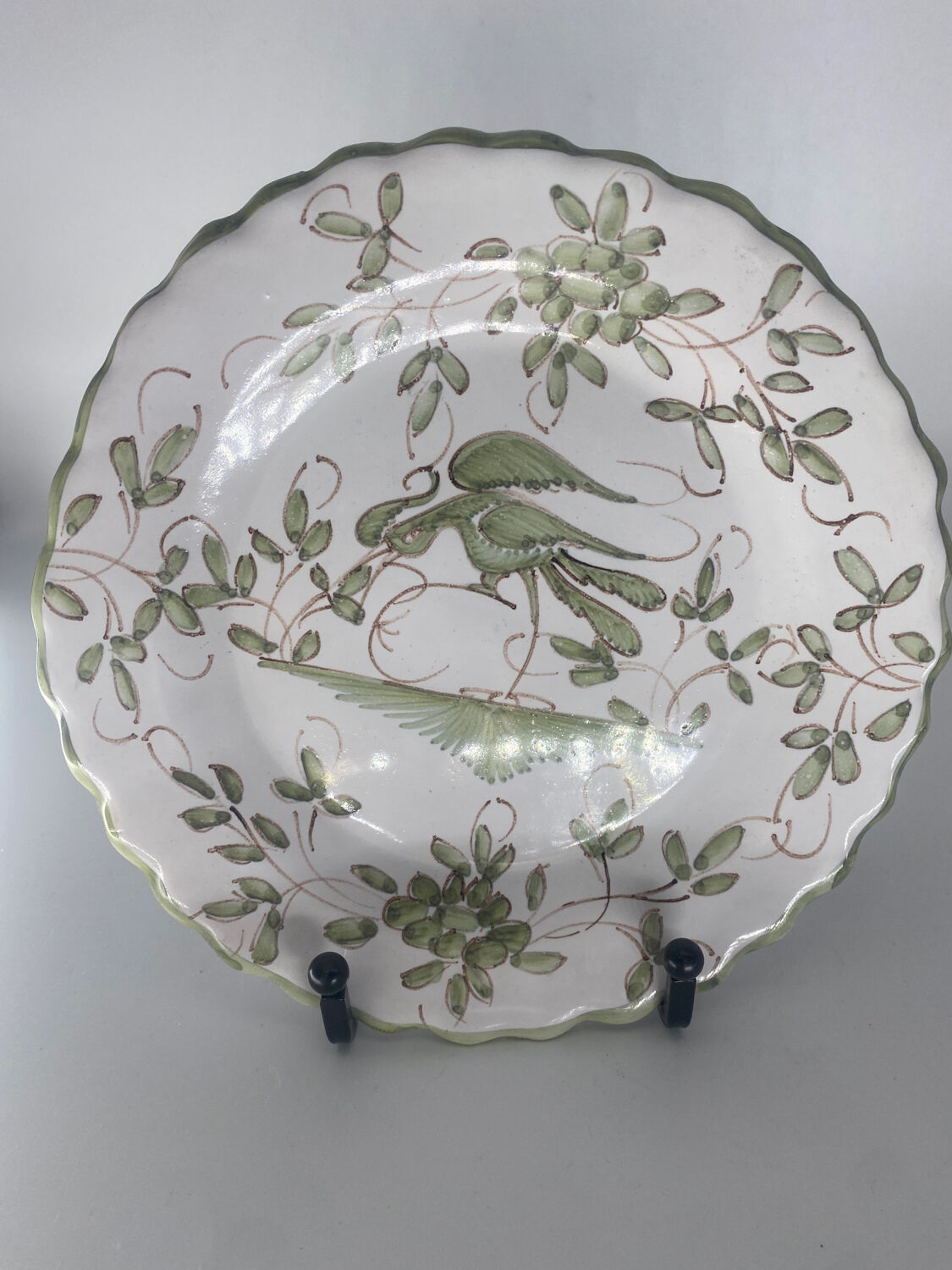 6 antique earthenware plates Martres Tolosane Jodra