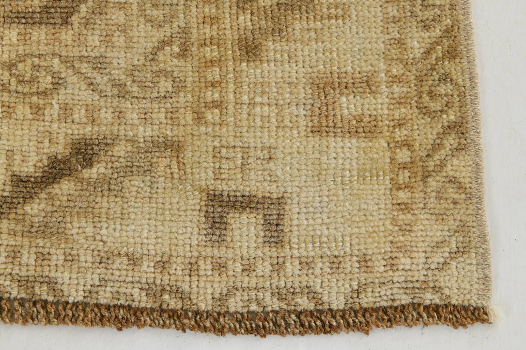 7x10 Cream & Brown Vintage Persian Rug, 205x316Cm