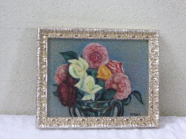 Table signed floral composition Hybac