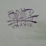 6-piece smoking service of enamelled earthenware