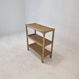 Italian Bamboo and Rattan Credenza, 1970s