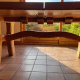 Extendable table in solid oak