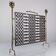 Bronze and wrought iron fireplace screen by David Marshall, 1970s