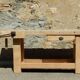 Superb old beech wood carpenter's workbench - Trade furniture - Console