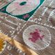Vintage hand-embroidered tablecloth 117x133 cm