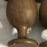 Porte-coquetiers vintage en bois tourné – 6 pièces – Années 50