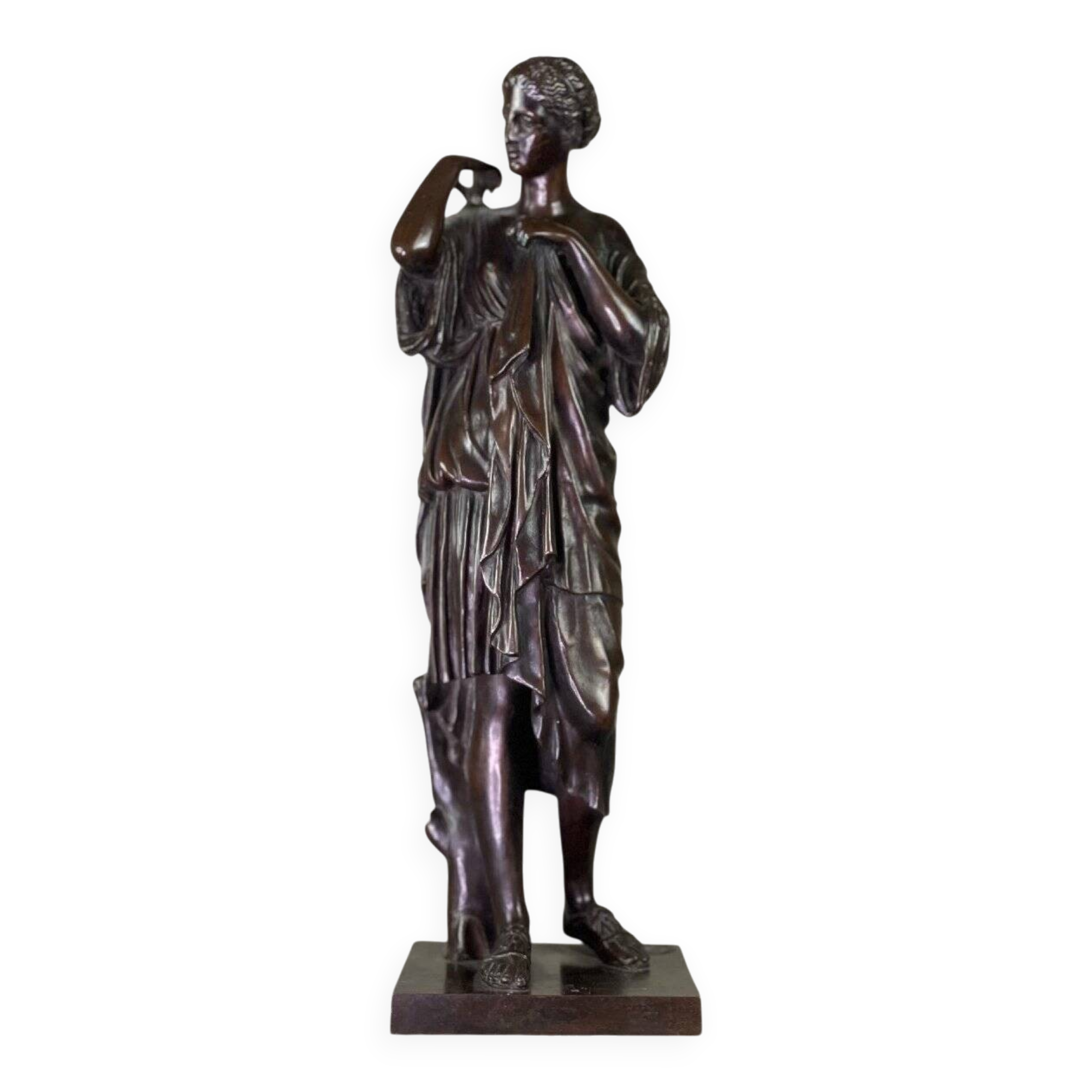 Diane de Gabies, bronze after the antique in marble