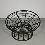 Papasan rattan lounge chair 1970s