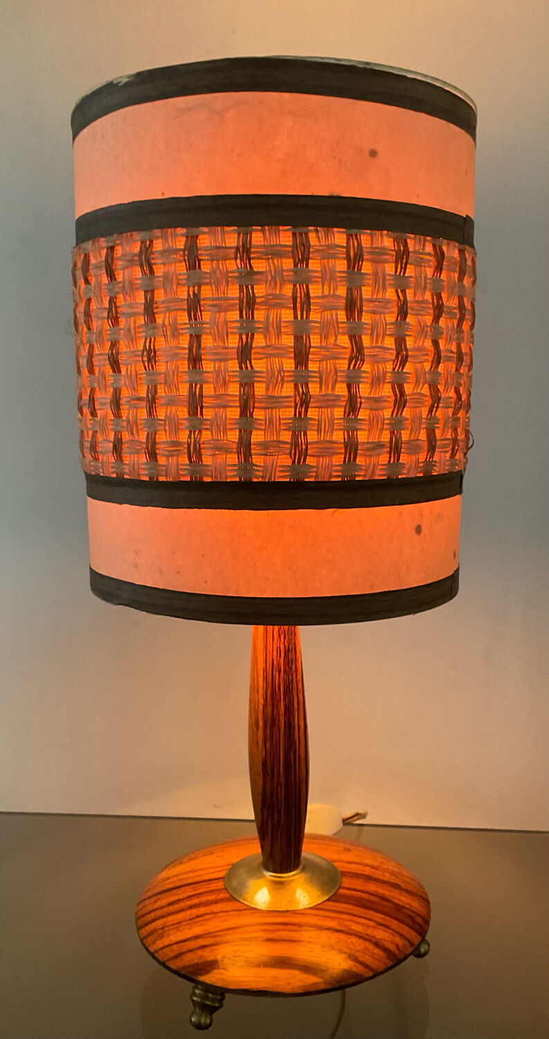 Vintage teak lamp 50-60s